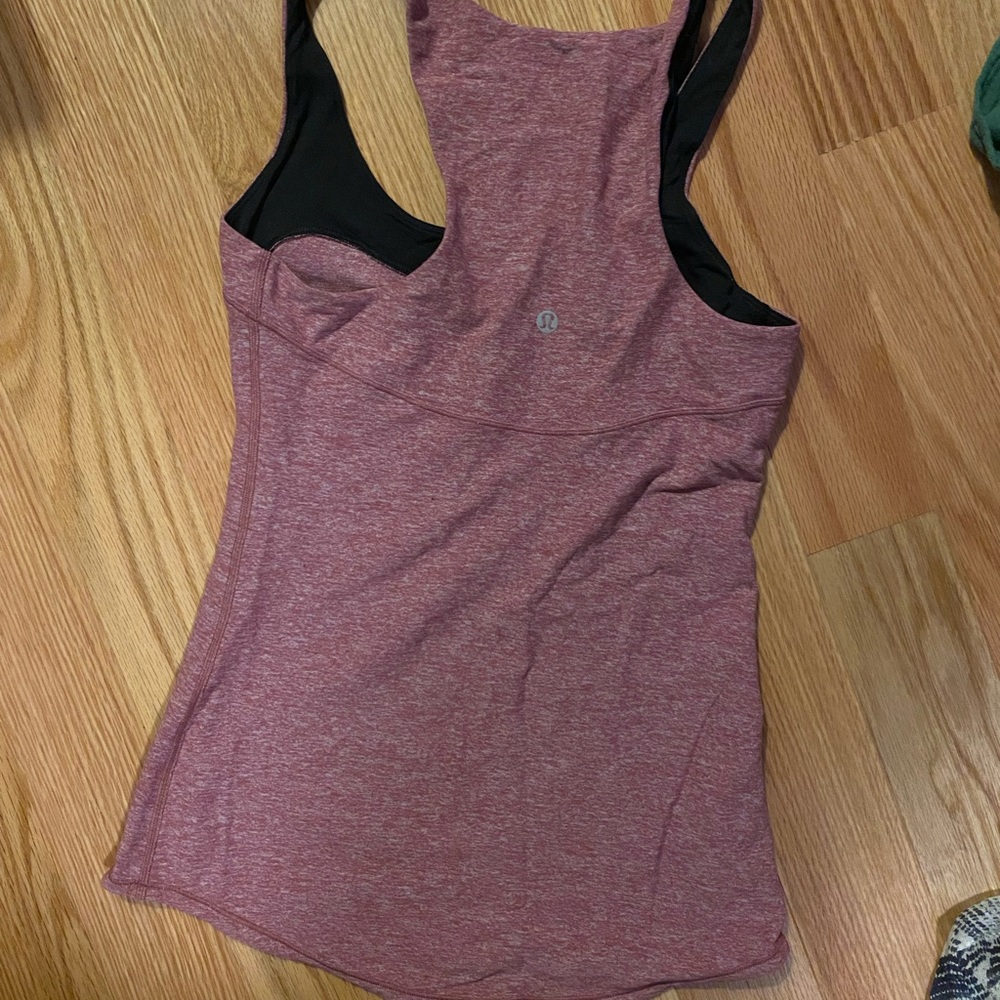 Lululemon Heather pink racer back tank